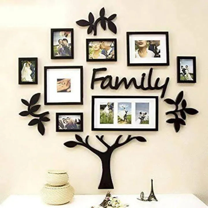 3D Wooden Wall Family photo/picture Tree With Picture Large Size Frames, Wooden Family Tree Photos Frame wall decoration item room decoration item decorating item photo frame home decoration item