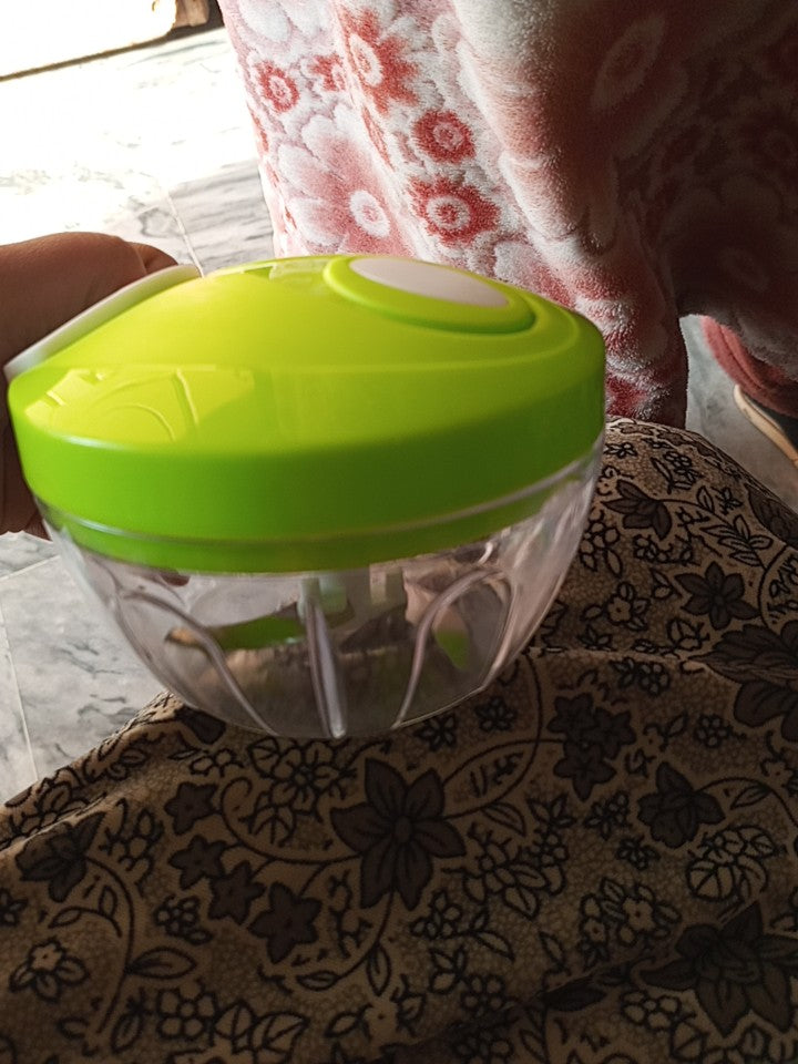 Manual Tabletop Drum Cheese Grater, 3 in 1 Rotary Shredder Slicer Grinder for Cucumber Nut Potato Carrot Cheese, Vegetable Salad ,Green