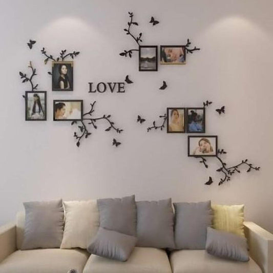 LOVE Photo/Pictures Frames 3D Wooden Wall DIY Frame For Home Decor Living Room, Bed Rooms And Offices - Gift Item