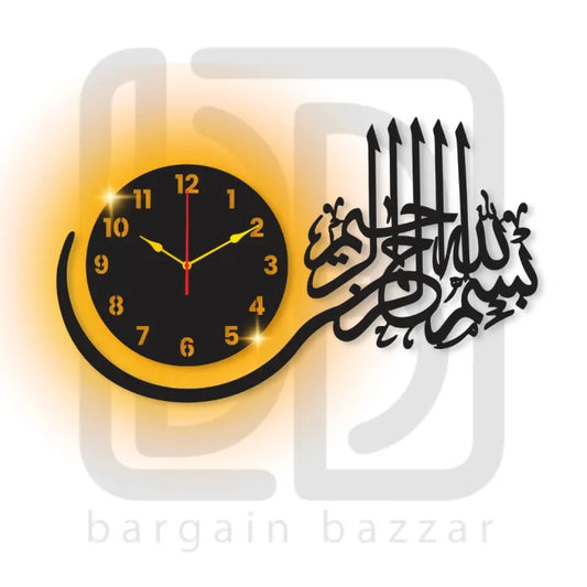 BB Bargain Bazzar Wooden Wall Clock-3D Watch DIY Design Decoration Birds Numeral Quartz For Home Decor Living Room And Offices And For Gifts