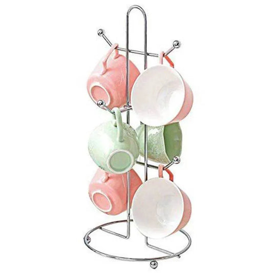 Cup Stand Cup Holder Mug Stand Mug Holder Hanging Tree Drainer Tea Coffee Cup Stand / silver color / kitchen accessories