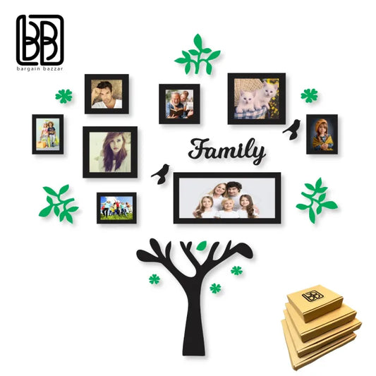 BB Bargain Bazzar Wall Clock 3D Wooden Watch DIY Design Back Light Variation Decoration HOME With Birds Numeral Quartz For Home Decor Living Room And Offices And For Gifts
