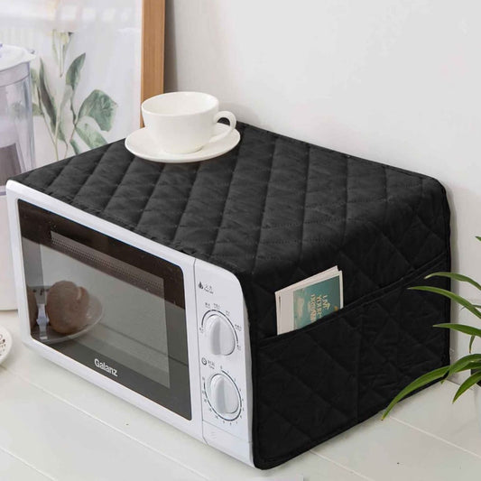 Kitchen Microwave Oven Cover Dustproof Decorative With Four Side Pockets | Microwave Cover Are Available In Multiple Colors - Universal Size