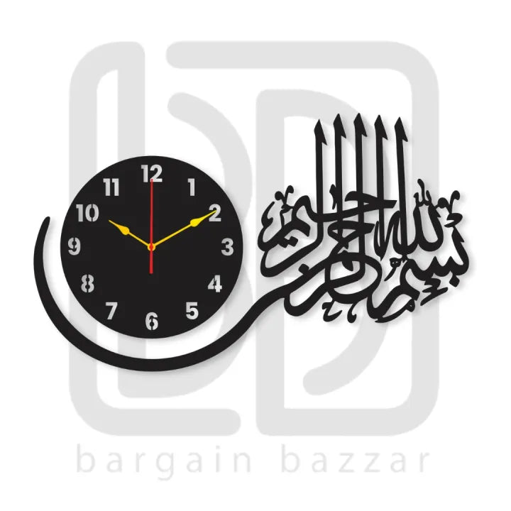 BB Bargain Bazzar Wooden Wall Clock-3D Watch DIY Design Decoration Birds Numeral Quartz For Home Decor Living Room And Offices And For Gifts