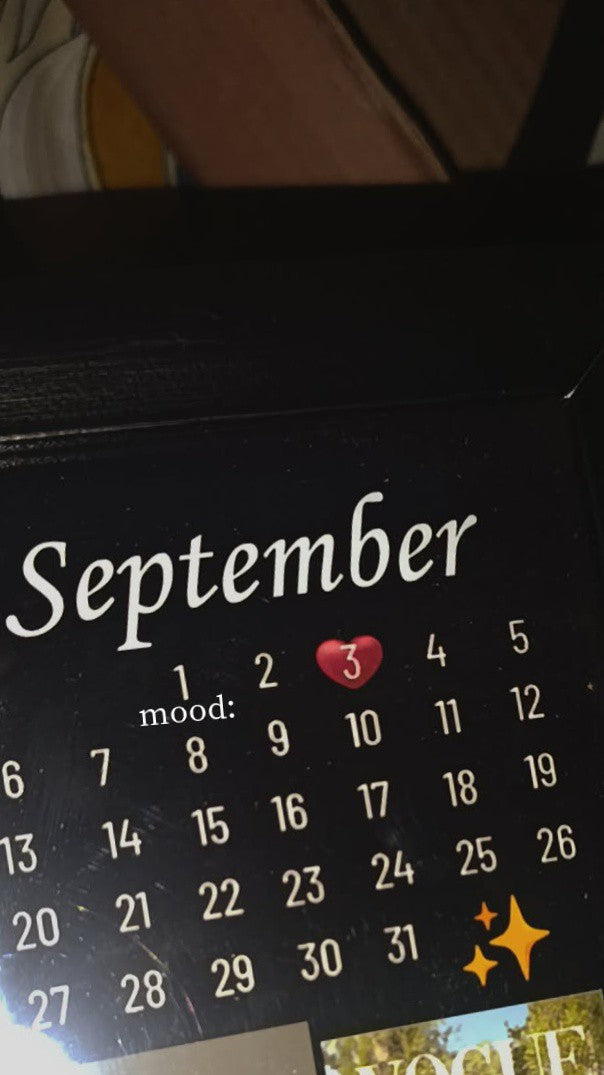 Moon Shape Customized Photo Frame – Personalized Calendar Frame with Message & Pictures Birthday, Anniversary & Friend Gift FREE Shipping + COD