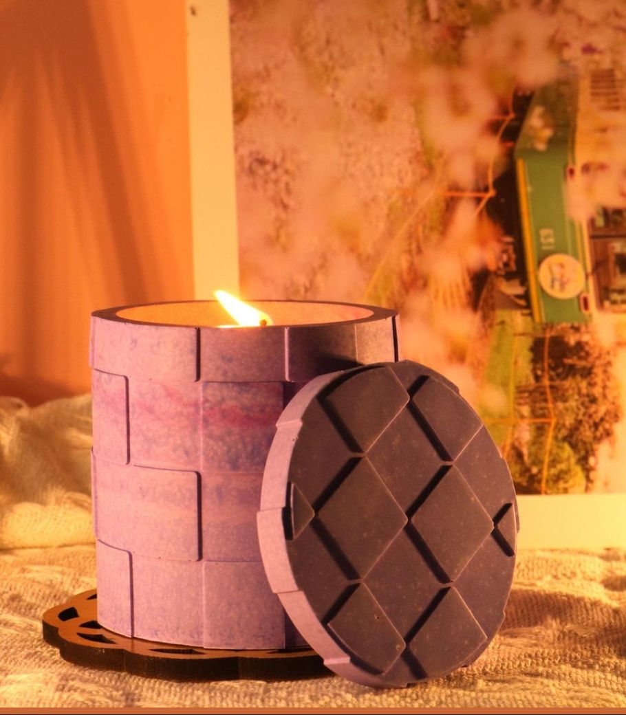 Scented Aromatherapy Candles with Glass for Home and Office Decoration