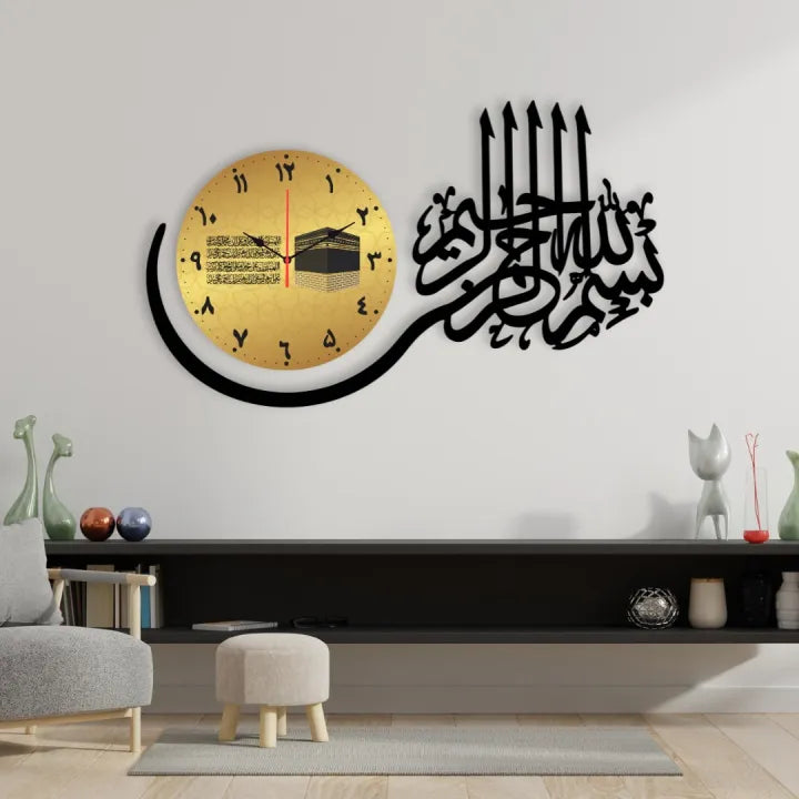 BB Bargain Bazzar Wooden Wall Clock-3D Watch DIY Design Decoration Birds Numeral Quartz For Home Decor Living Room And Offices And For Gifts