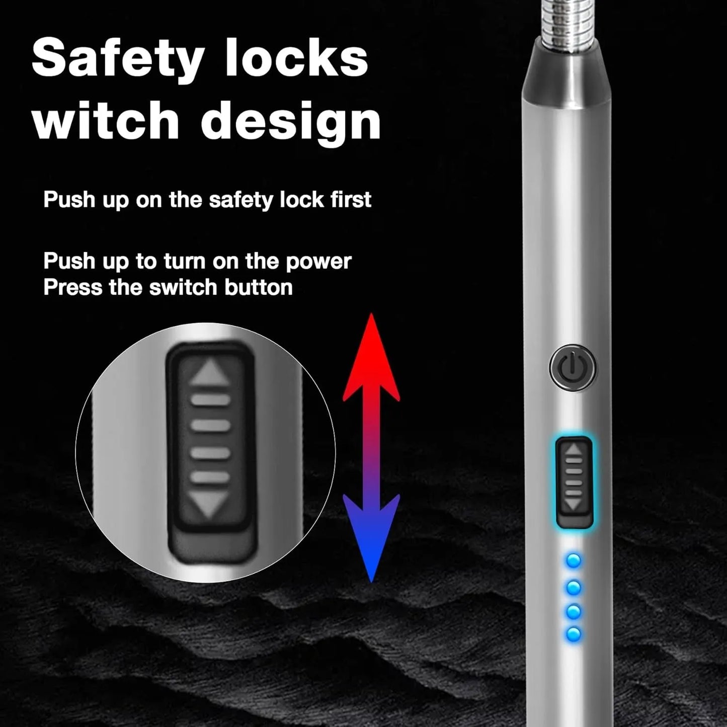 Rechargeable Electric USB Arc Lighter Long Neck with LED Indicator | 360° Flexible Neck | Windproof Flameless Kitchen Stove Lighter | BBQ Candle Grill Camping | Best Quality Refillable USB Lighter Ratings 8