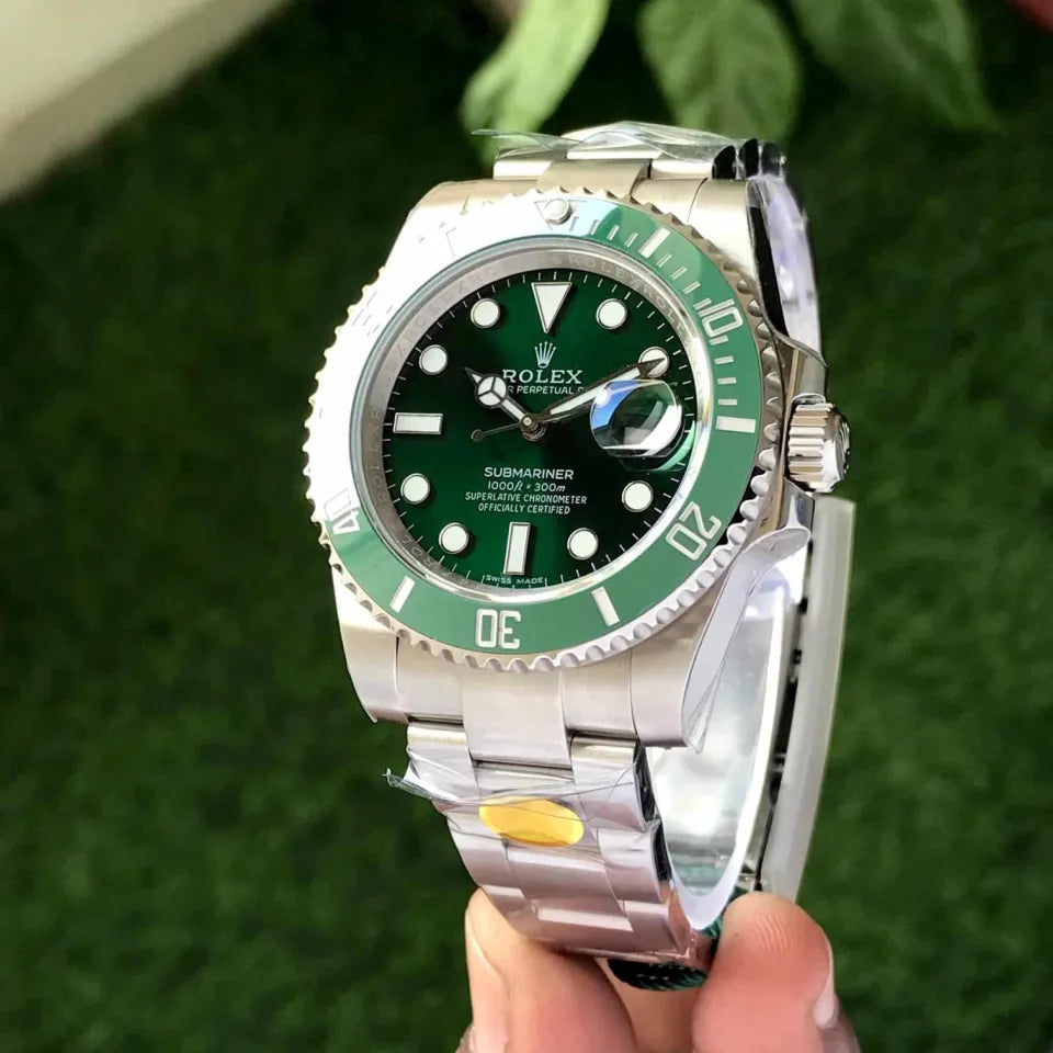 Luxury Rolèx Men’s GMT Watch – Emerald Green Dial RLX | Premium Quality | Trendy & Most Demanding | Stylish Luxury Timepiece