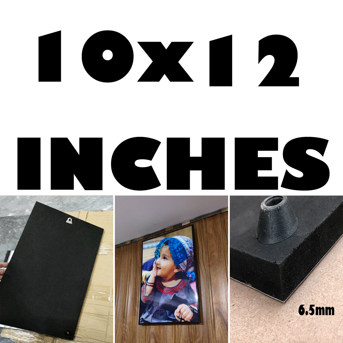 Customizable Photo Frame with HD Print Lamination 4x6 to 12x18