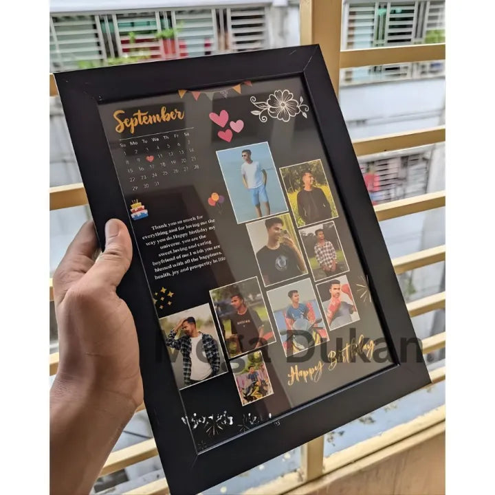 Birthday Photo frame for loved one , customise birthday frame for special person, custom on your choice