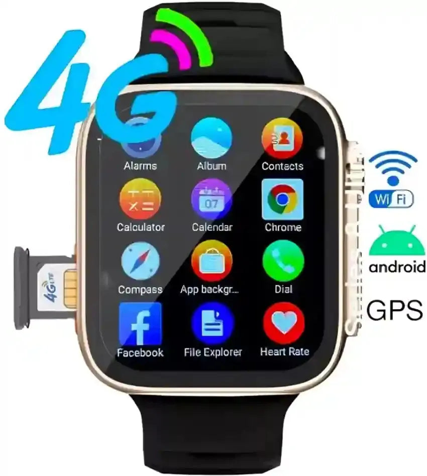 Black Advanced New Version Bluetooth Digital Wrist, Smart Watch IP67 Waterproof Bracelet Support Mobile Notification With Mobile App Connectivity Fitness Tracker & BP Monitor Step Counter 2,01 Inch TFT Screen With Digital & Smart Display