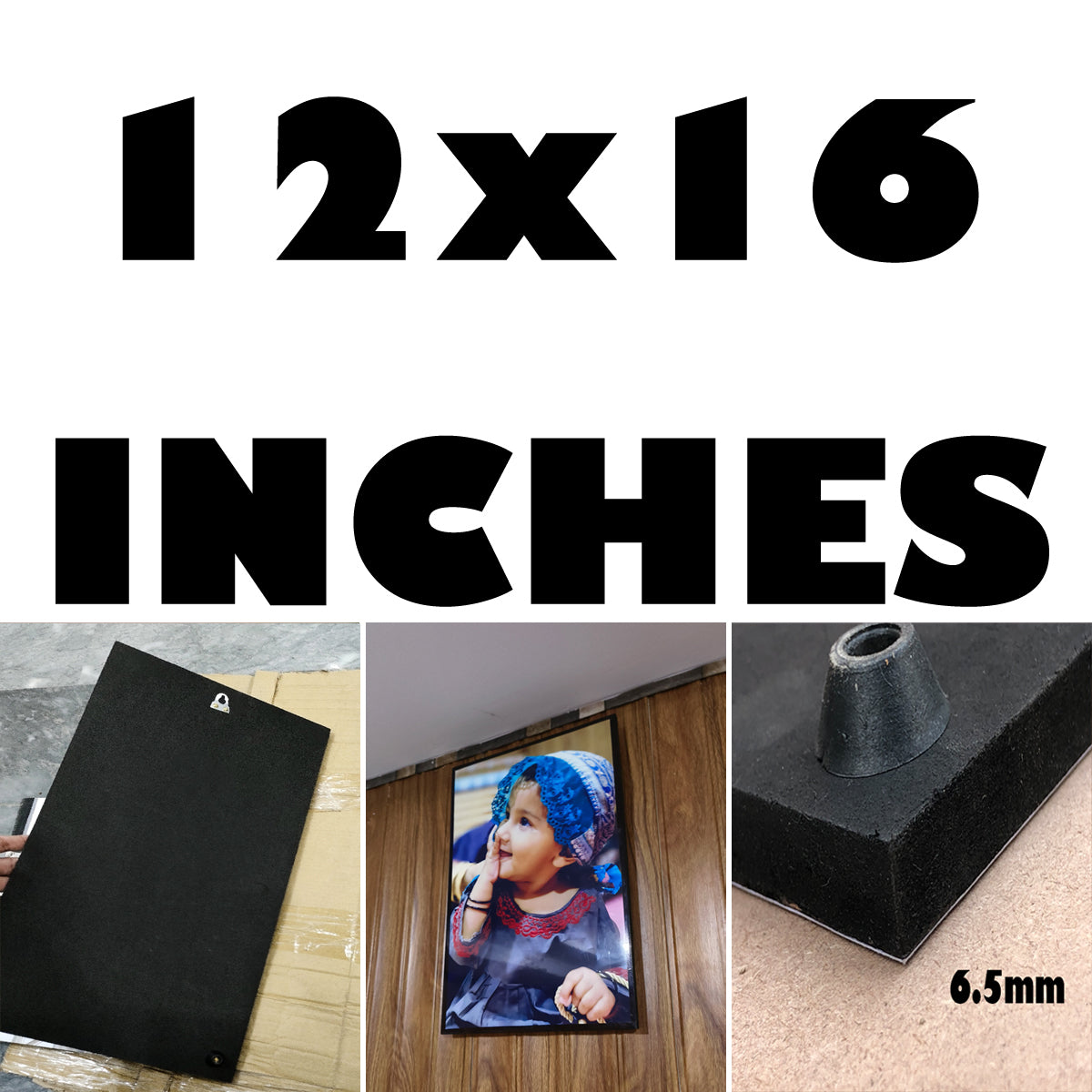 Customizable Photo Frame with HD Print Lamination 4x6 to 12x18