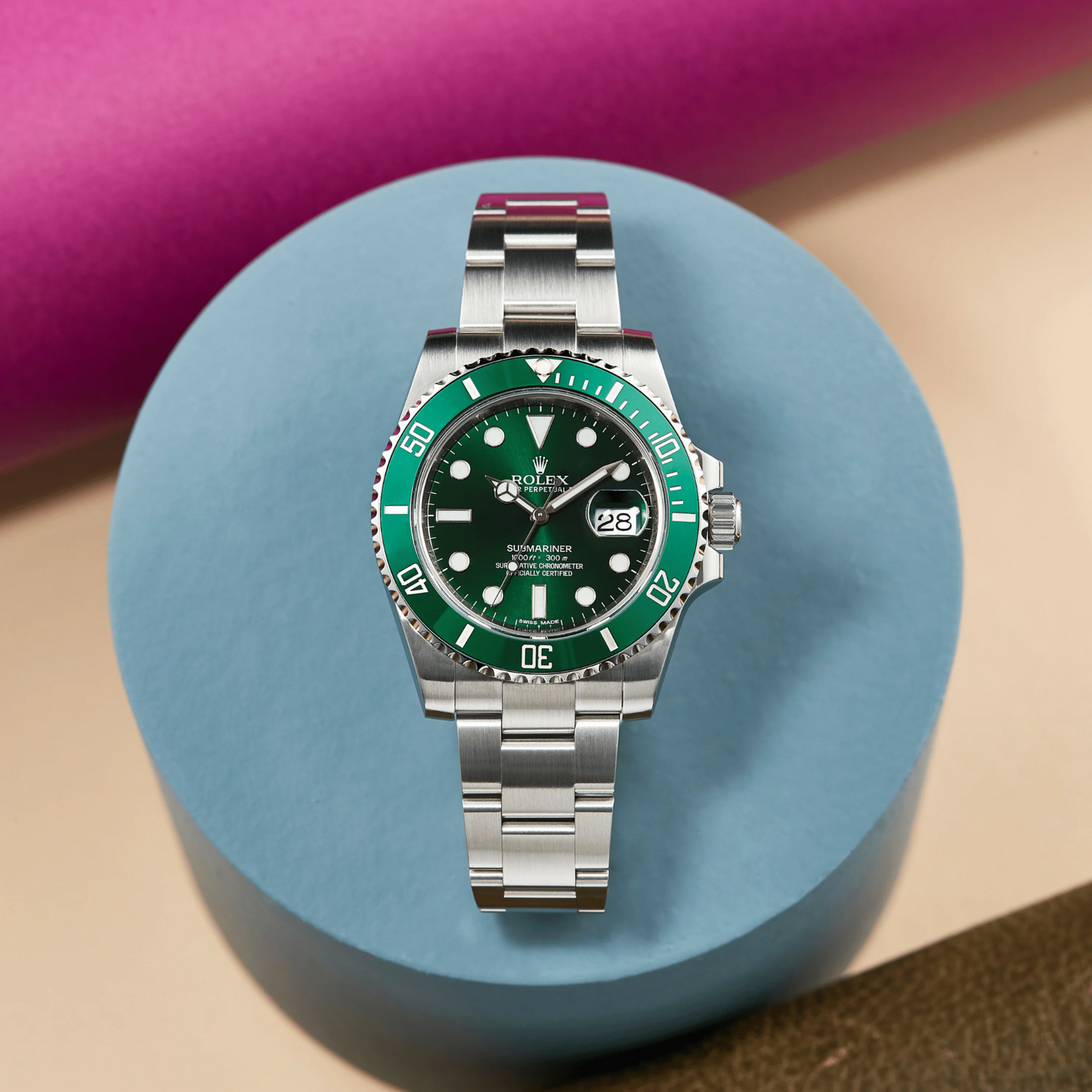 Luxury Rolèx Men’s GMT Watch – Emerald Green Dial RLX | Premium Quality | Trendy & Most Demanding | Stylish Luxury Timepiece