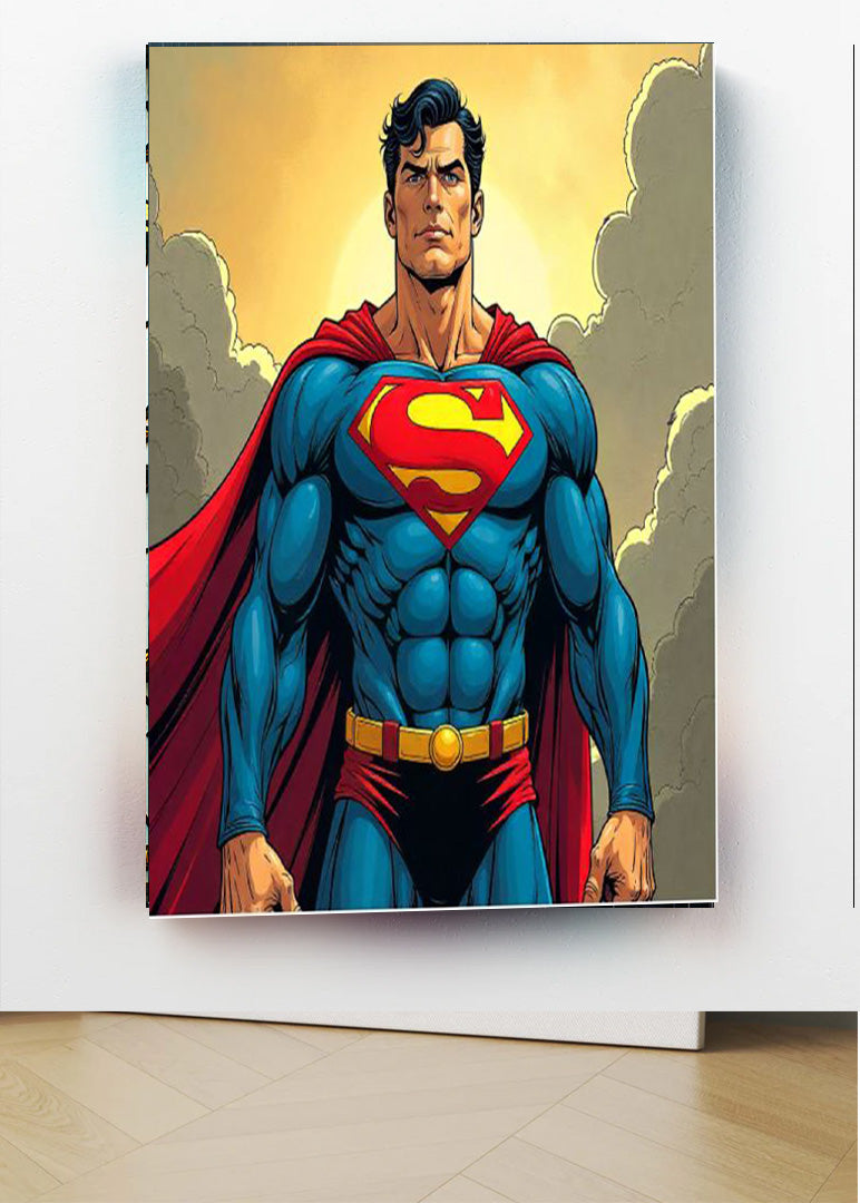 Superhero Power Visual Art Wall Frame – Bold Wall Art Frame