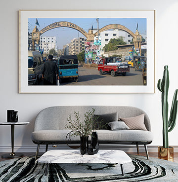 Lyari Karachi Wall Frame – Cultural Street Art Décor