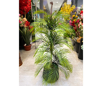 Small Artificial Areca Palm Plant with Decorative Pot - Height 40 inches